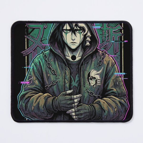 Item preview, Bleach Ulquiorra: Black Jacket Green Eyes designed and sold by Senpaiwaves.