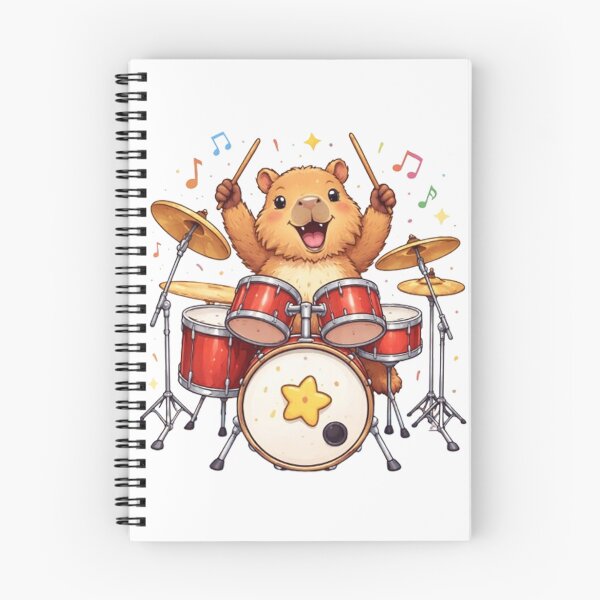 Item preview, capybara drummer designed and sold by Gokuxtreme.