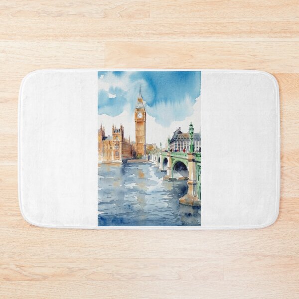 Artikelvorschau, London Big Ben Aquarell entworfen und verkauft von caracatita75.