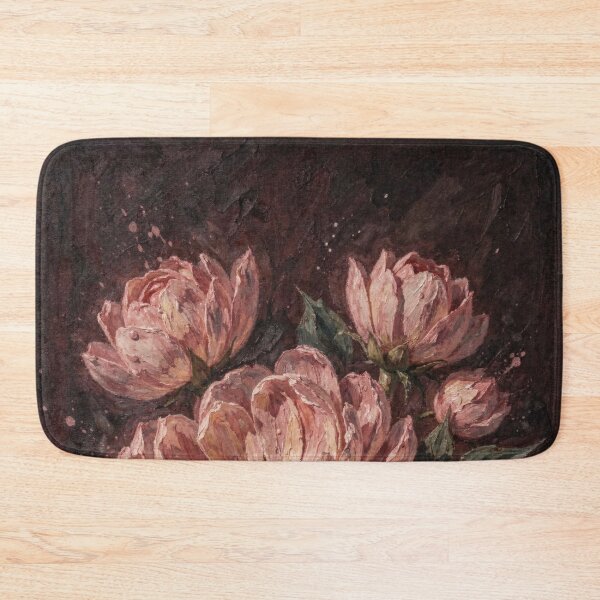 Item preview, Dark Moody Peony Still Life Painting designed and sold by Cybertaoist.