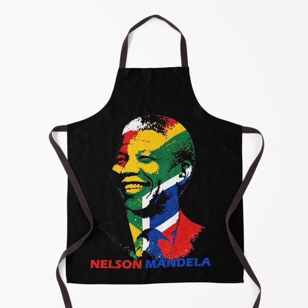 Item preview, Nelson Mandela South Africa Flag Portrait — Vintage Pan African art | Madiba gifts designed and sold by Youngkev-arts.