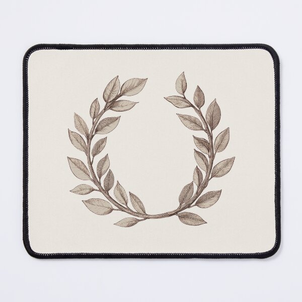 Artikelvorschau, Laurel Wreath – Botanical Engraving on Dusty Rose Art Print T-Shirt entworfen und verkauft von BestVarieties.