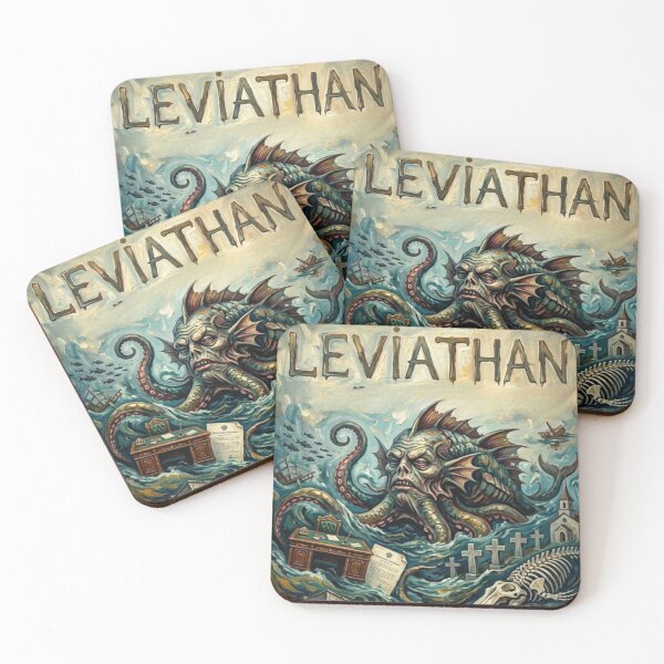 Item preview, The Weight of the System: Leviathan Oil Art  designed and sold by Art's Diner.
