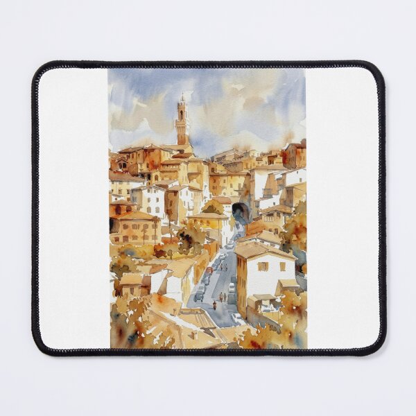 Item preview, Siena Italy Watercolor View designed and sold by caracatita75.