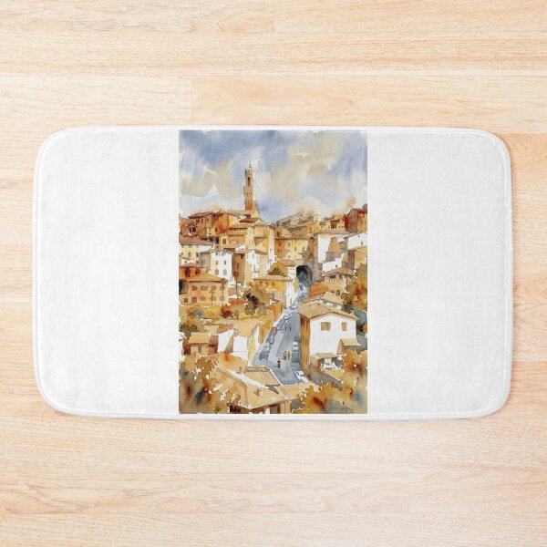 Item preview, Siena Italy Watercolor View designed and sold by caracatita75.