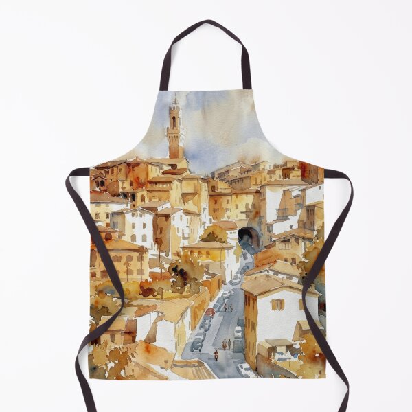 Item preview, Siena Italy Watercolor View designed and sold by caracatita75.