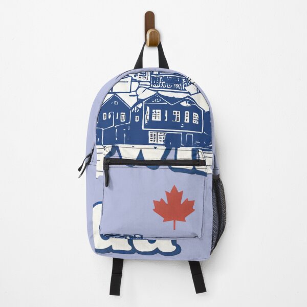 Item preview, Charlottetown PEI Canada Minimalist Blue Skyline Vintage Cityscape designed and sold by HowToCanadian.