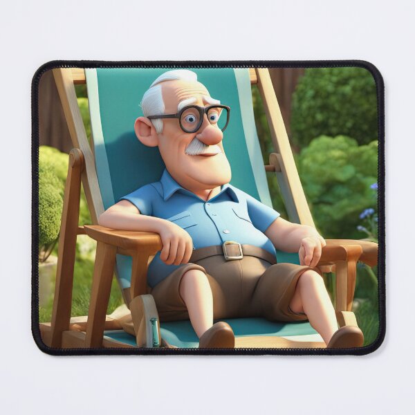 Item preview, Old Man relaxing on a deckchair designed and sold by Colin Bentham.