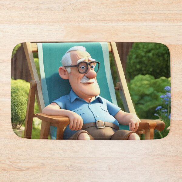 Item preview, Old Man relaxing on a deckchair designed and sold by Colin Bentham.