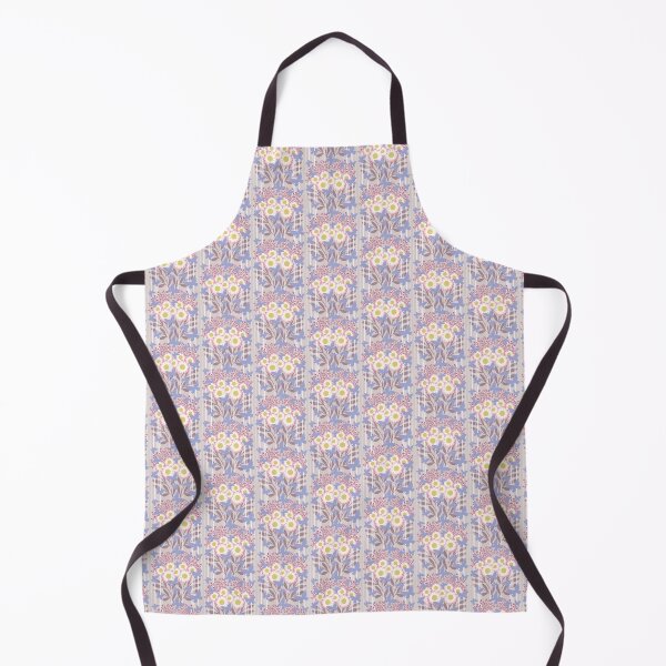 Item preview, Estampado vintage de rayas florales con margaritas y mariposas. designed and sold by KateKeoganDesign.