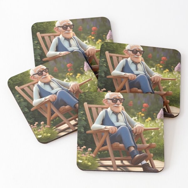 Item preview, Old Man relaxing on a deckchair designed and sold by Colin Bentham.