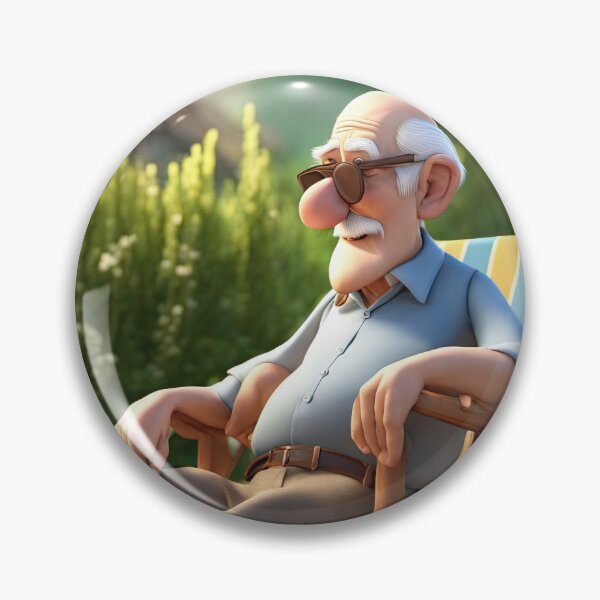 Item preview, Old Man relaxing on a deckchair designed and sold by Colin Bentham.