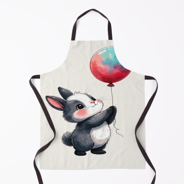 Item preview, Bunny with red and blue balloon designed and sold by LiskoDesign.