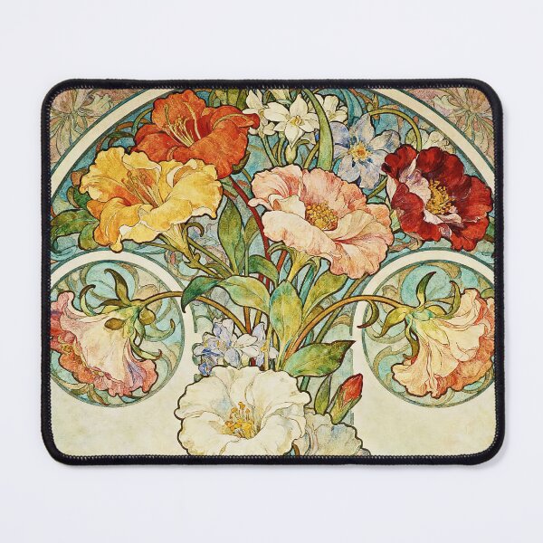 Item preview, Alphonse Mucha Flowers1898 designed and sold by maniacfitness.