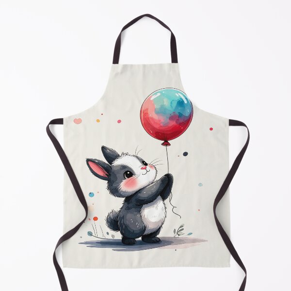 Artikelvorschau, Bunny mit rot blauem Luftballon mit Hintergrund  entworfen und verkauft von LiskoDesign.