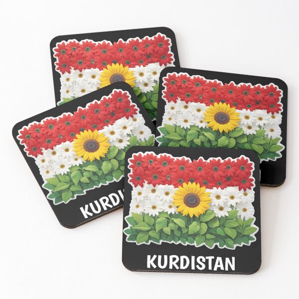 Item preview, Kurdistan Flower Flag Artistic Design designed and sold by Xyvo_shop.