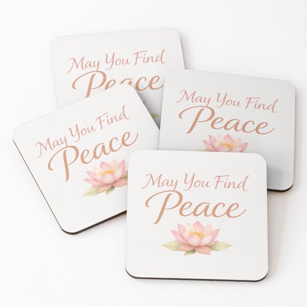 Item preview, May You Find Peace Lotus Buddha Purnima designed and sold by PixelQ.