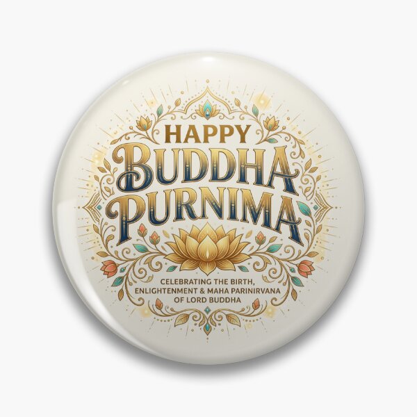 Item preview, Happy Buddha Purnima Lotus Celebration Design designed and sold by PixelQ.