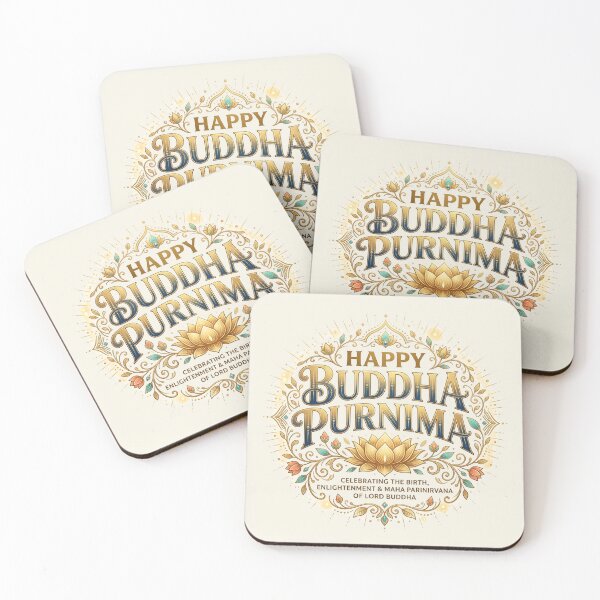 Item preview, Happy Buddha Purnima Lotus Celebration Design designed and sold by PixelQ.