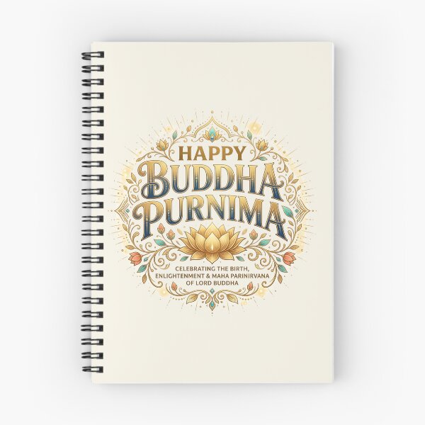 Item preview, Happy Buddha Purnima Lotus Celebration Design designed and sold by PixelQ.