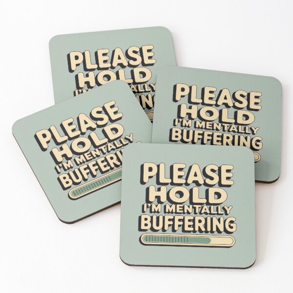 Item preview, Please Hold I’m Mentally Buffering T-Shirt | Minimal Tech Humor Retro Tee designed and sold by DmaarGroup.