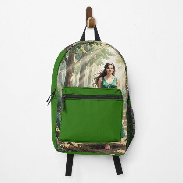 Item preview, Gouache Forest Walk Art with Soft Light and Natural Serenity in a Dreamy Green Atmosphere designed and sold by FotoworldEdel.