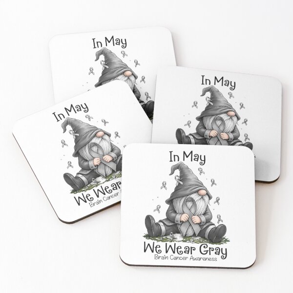 Item preview, In May We Wear Gray Brain Canner Awareness  designed and sold by Thread&Fable.