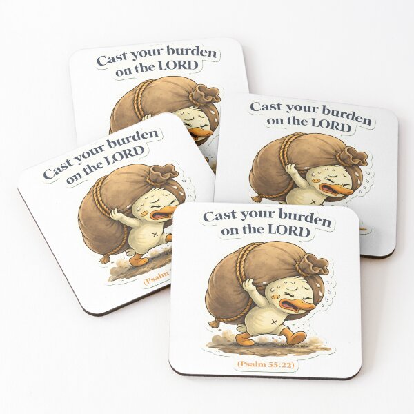 Item preview, Cute Christian Duck Sticker - Fight the Good Fight 1 Timothy 6:12 designed and sold by Faithlines.