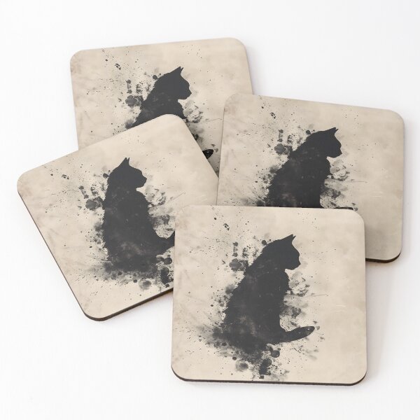 Item preview, The Ink Cat — Black Cat Art Print designed and sold by Mourne & Dusk.