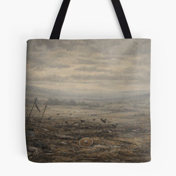 Item preview, Early Medieval Battlefield Aftermath Print | Anglo-Saxon War Landscape Wall Art | Historical Fantasy Dark Ages Scene designed and sold by Element Horizon Studio.