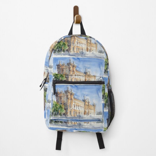Item preview, Aduana Building Barcelona Port Vell Watercolor Cityscape designed and sold by caracatita75.