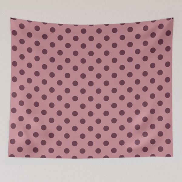Item preview, Maroon and Pink Polka Dots Pattern designed and sold by The Innocent Ghost Project.