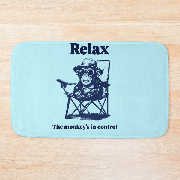 Item preview, Relax: The Monkey's In Control – Funny Chill Chimp designed and sold by Abibless1998.