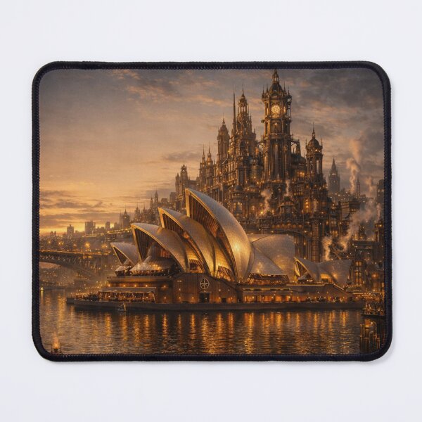 Item preview, Steampunk Sydney Opera House - Poster (Portrait) designed and sold by Altered Art By Steve.