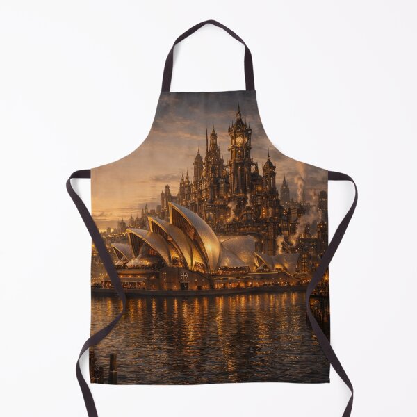 Item preview, Steampunk Sydney Opera House - Poster (Portrait) designed and sold by Altered Art By Steve.