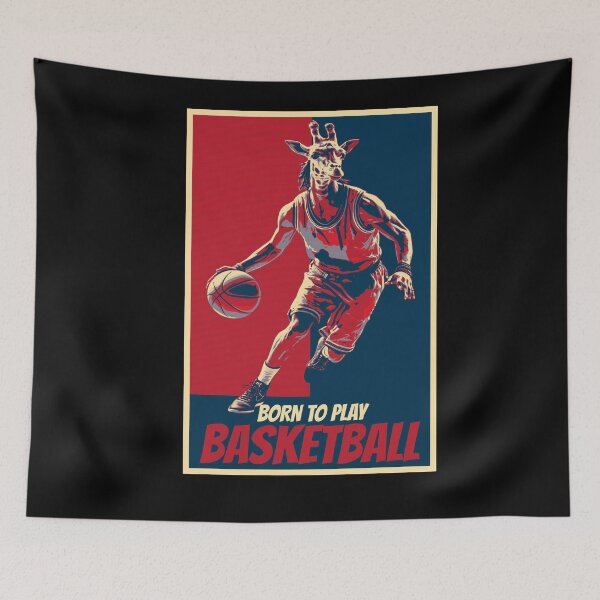 Item preview, Born To Play Basketball Giraffe Basketball Player designed and sold by TrueArtsStore.