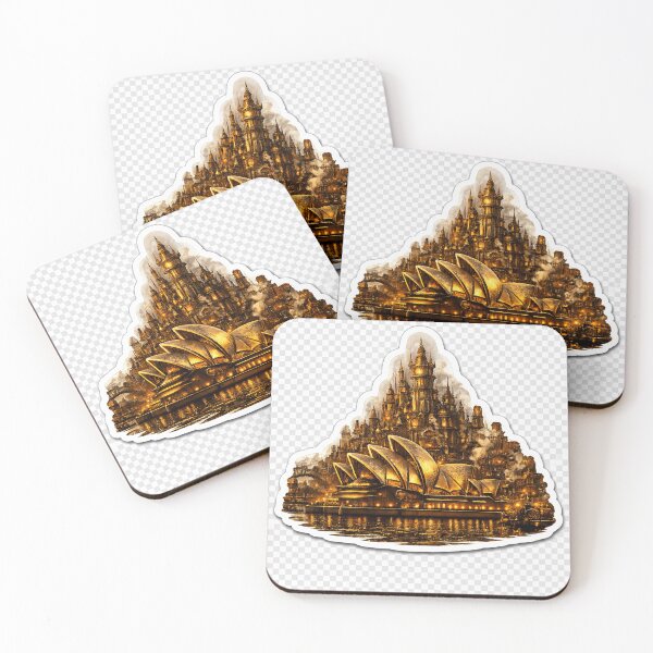 Item preview, Steampunk Sydney Opera House - Sticker designed and sold by Altered Art By Steve.
