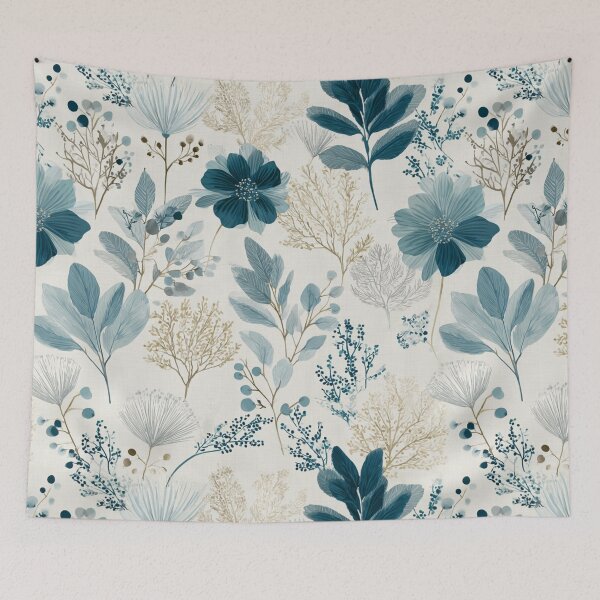 Item preview, Soft Romantic Airy Blue Beige Cream Seamless Pattern designed and sold by GrinGalore.