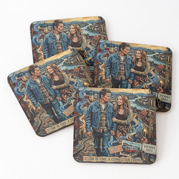 Item preview, A Link in Time: Before Sunrise Oil Art  designed and sold by Art's Diner.