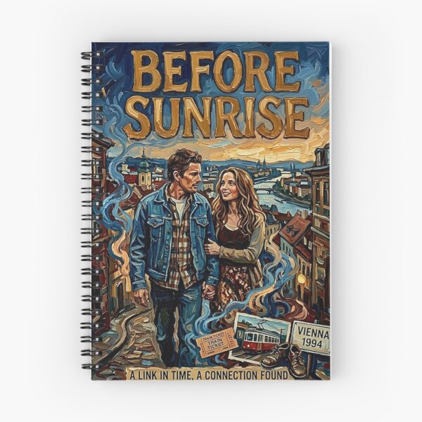 Item preview, A Link in Time: Before Sunrise Oil Art  designed and sold by Art's Diner.