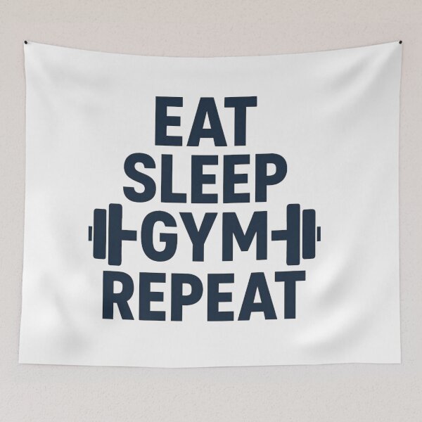Item preview, Eat, Sleep, Gym, Repeat - Gym design designed and sold by Stellar Motion by Kornelia.