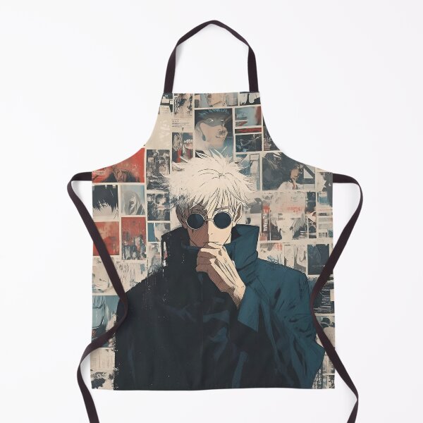 Item preview, White Hair Anime Sorcerer – Dark Aesthetic Manga Collage | Cool Minimalist Anime Art designed and sold by Dyan4.