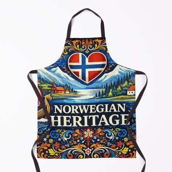Item preview, Norwegian Heritage Folk Art – Scandinavian Culture & Viking Fjord Design designed and sold by Martin Roe Eidhammer.