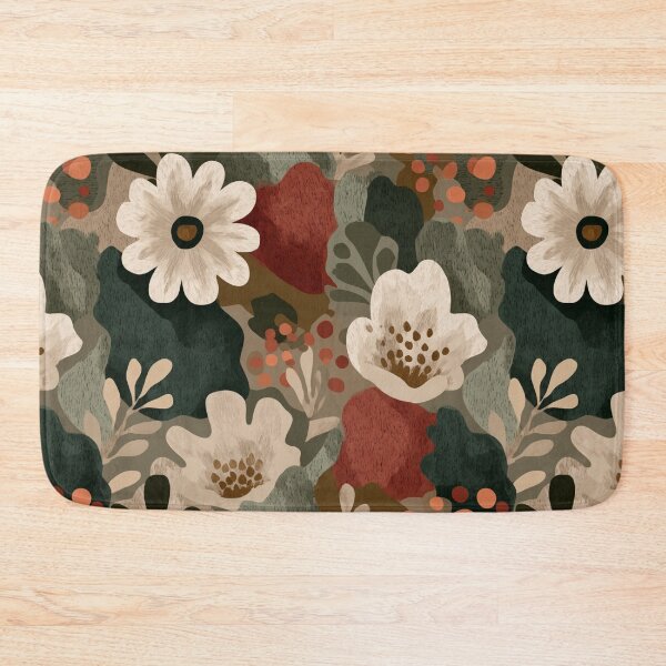 Item preview, Soft Romantic Clay Red Mutted Green Seamless Pattern designed and sold by GrinGalore.