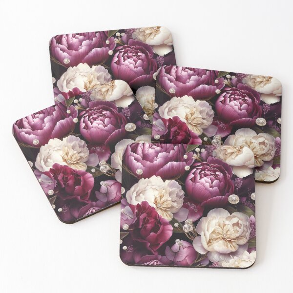Item preview, Pink Diamond Peonies Floral Seamless Pattern designed and sold by Leylita Design.