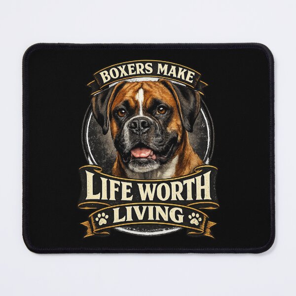 Item preview, Boxer Dog Lover Gift – Boxers Make Life Worth Living Shirt, Realistic Boxer Portrait, Cute Boxer Mom Dad designed and sold by 486DesignCo.