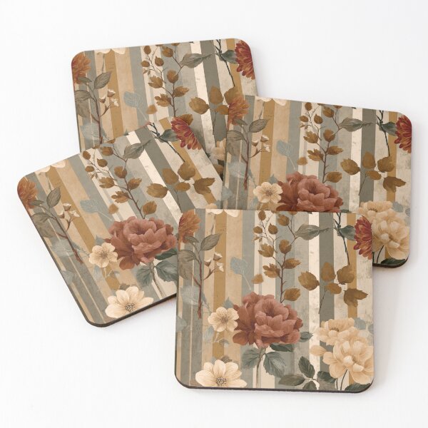 Item preview, Soft Romantic Floral Botanical Earthy Tones Seamless Pattern designed and sold by GrinGalore.