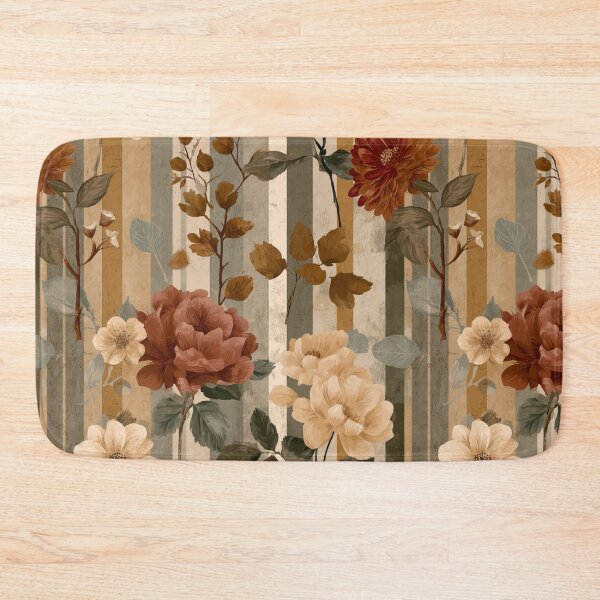 Item preview, Soft Romantic Floral Botanical Earthy Tones Seamless Pattern designed and sold by GrinGalore.
