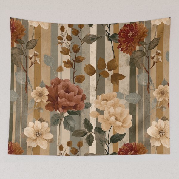 Item preview, Soft Romantic Floral Botanical Earthy Tones Seamless Pattern designed and sold by GrinGalore.