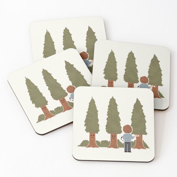 Aperçu de l'œuvre Arbres heureux créée et vendue par HandsOffMyDinosaur.